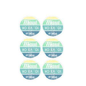 MAUI LAMINATED VINYL STICKERS #150
